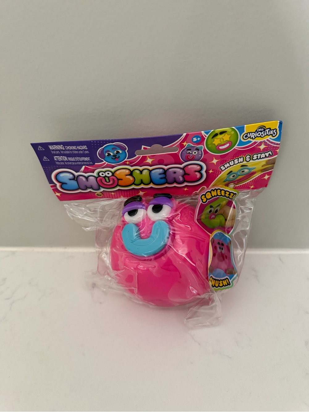 NEW Smushers Pink Squeeze Sensory Toy